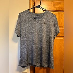 Women’s Under Armour black v-neck T-shirt.  Size XL.  Loose fit.